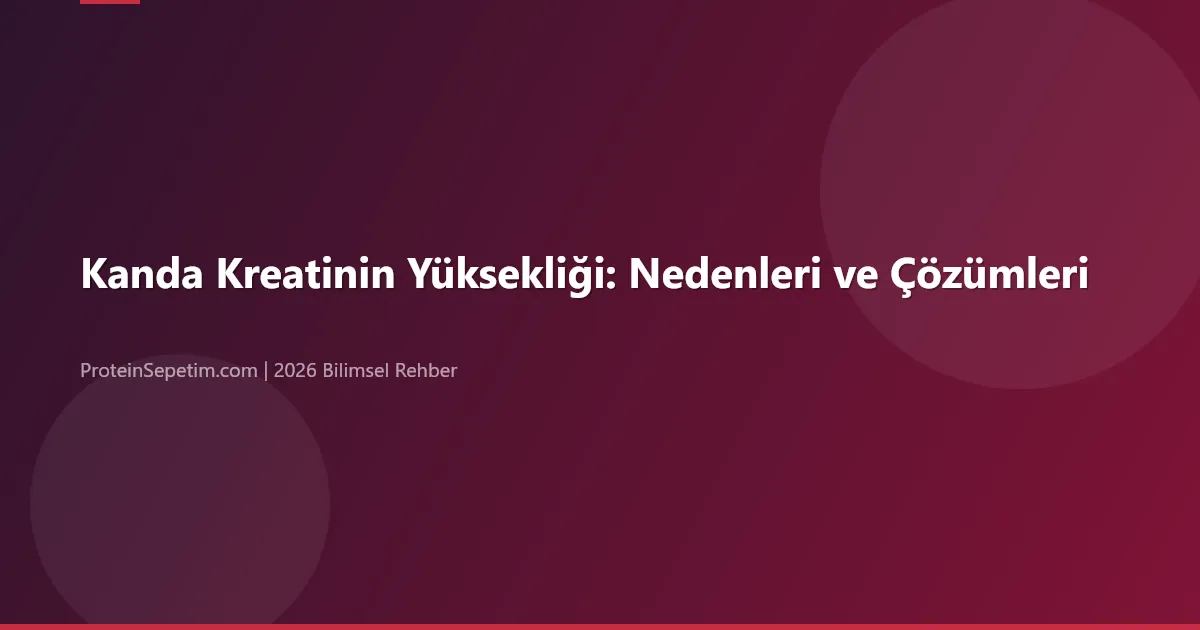 Kanda Kreatinin Yüksekliği: Nedenleri ve Çözümleri