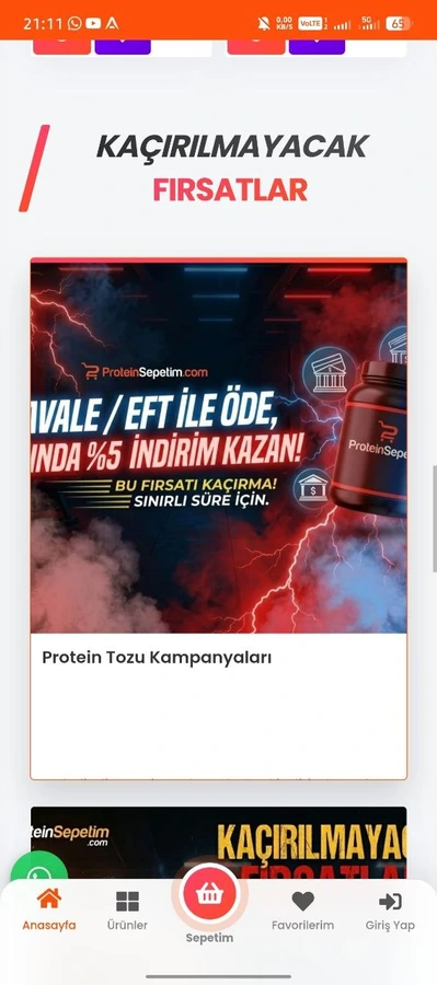 Protein Tozu Kampanyaları