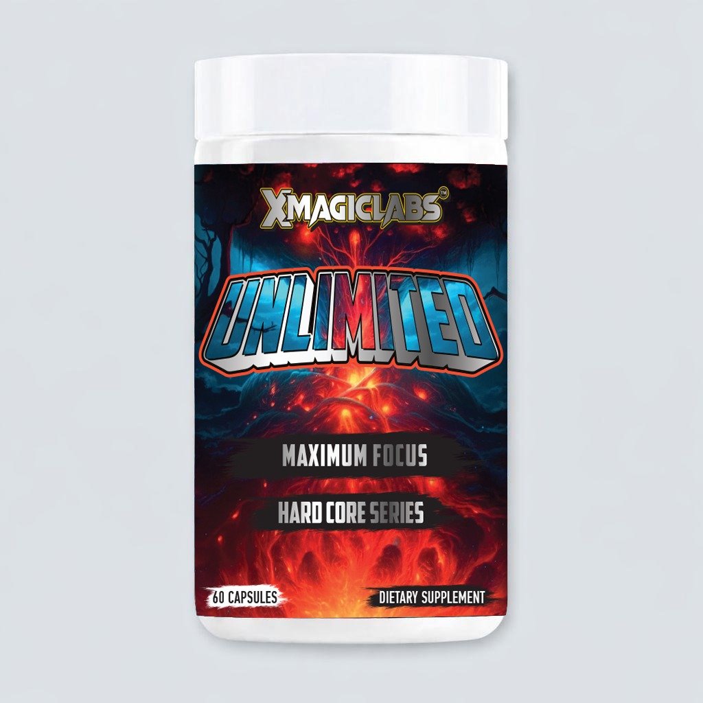 Xmagiclabs UNLIMITED Dmae , Alpha Gpc , Rhodiola Rosea , Tyrosine , Bacopa , Huperzine , Saffron , Panax Ginseng  60 Caps