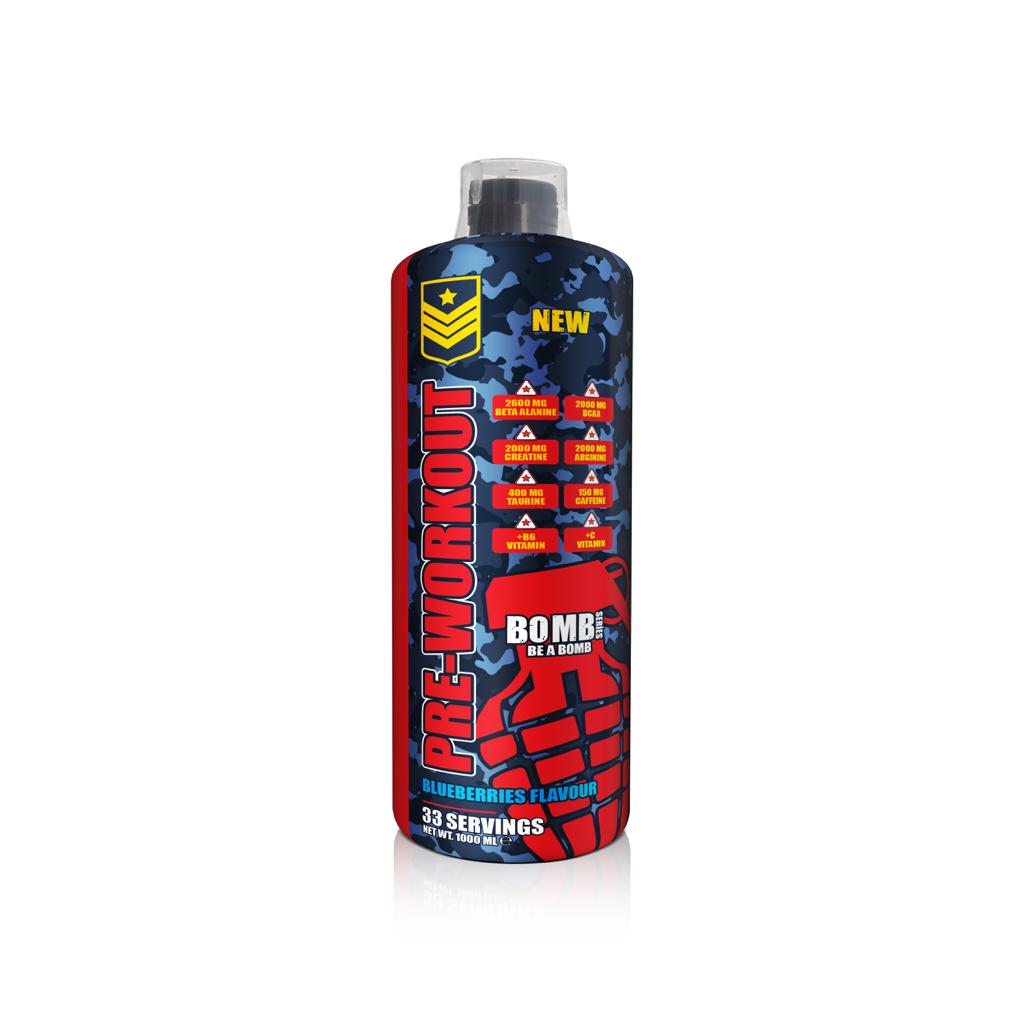Bomb Series Pre Workout Likit Blueberries Flavour