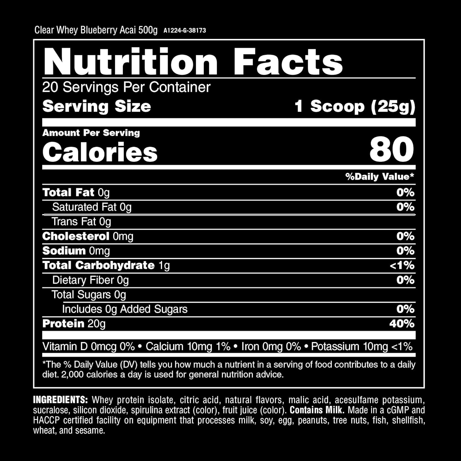 Universal Clear Whey Isolate Protein 500 g - Galeri