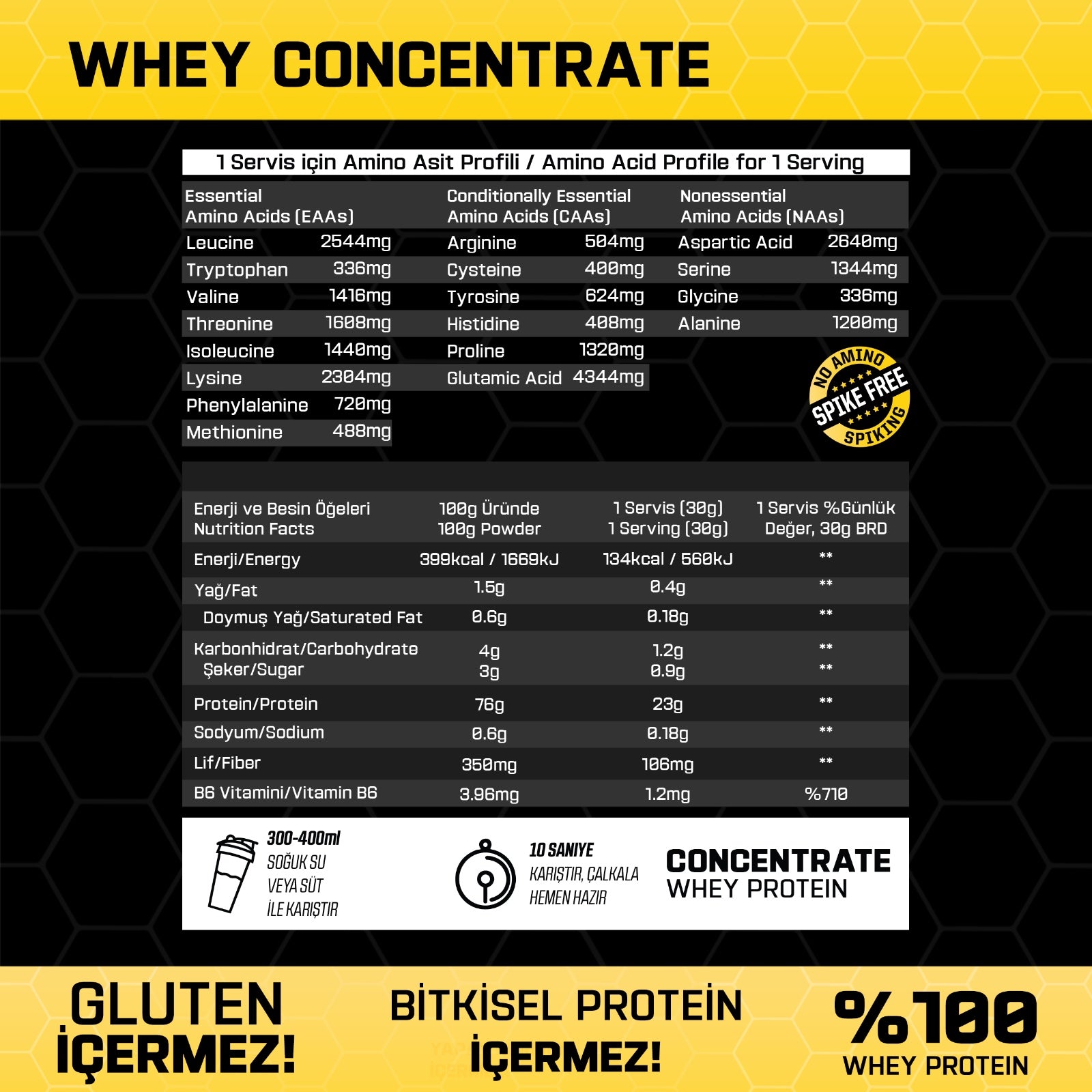 Proftein Concentrate Whey Protein Tozu - Galeri