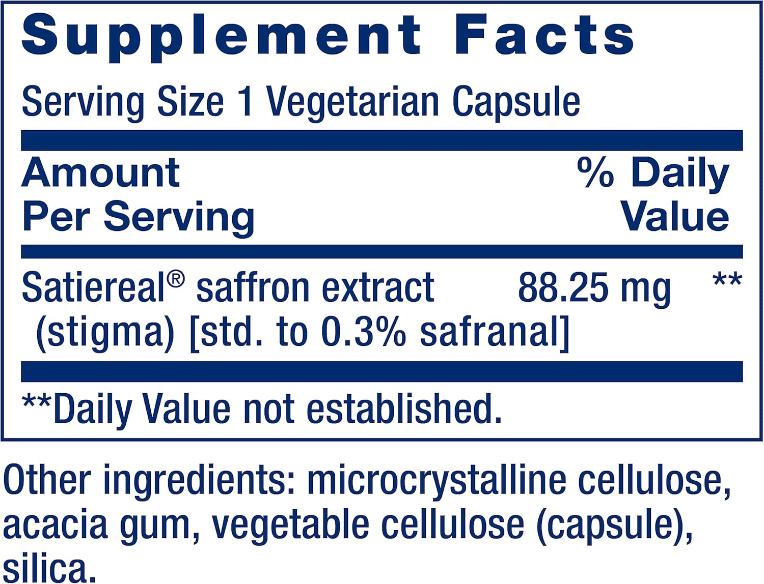 Life Extension Optimized Saffron Health Eating 60 vegetarian caps - Galeri
