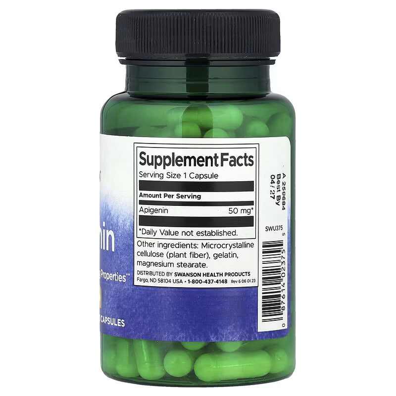 Swanson Apigenin Prostate Men's Health Bioflavonoid 50 mg 90 Caps - Galeri