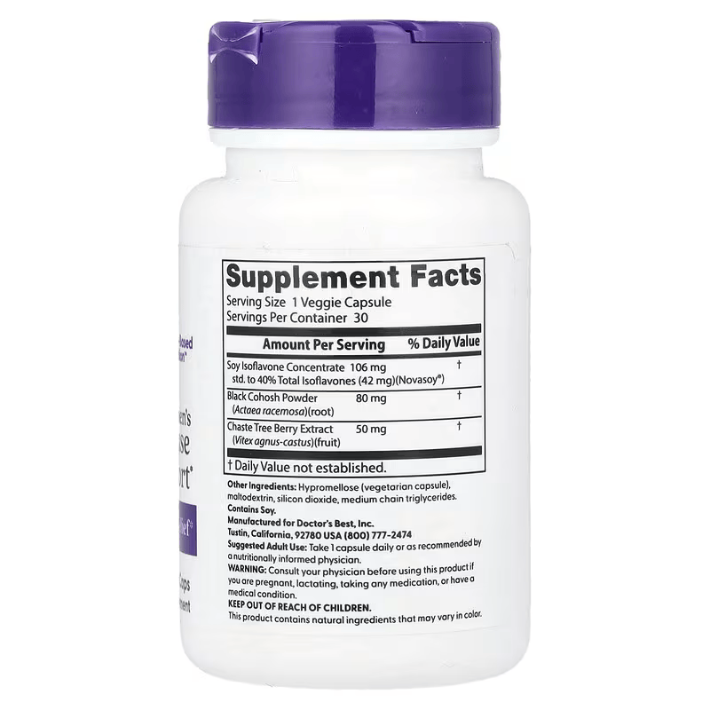 Doctor's Best Women's Menopause Support Multi-Symptom Relief 30 Veggie Caps - Galeri