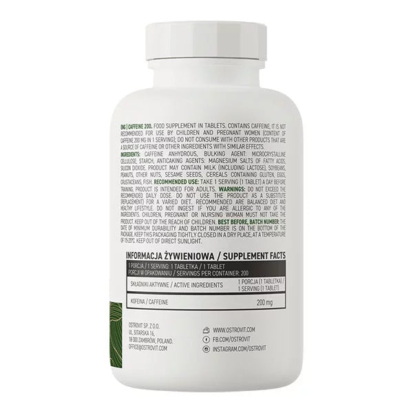 OSTROVIT PHARMA Caffeine Powder 200 Mg 200 tablet - Galeri