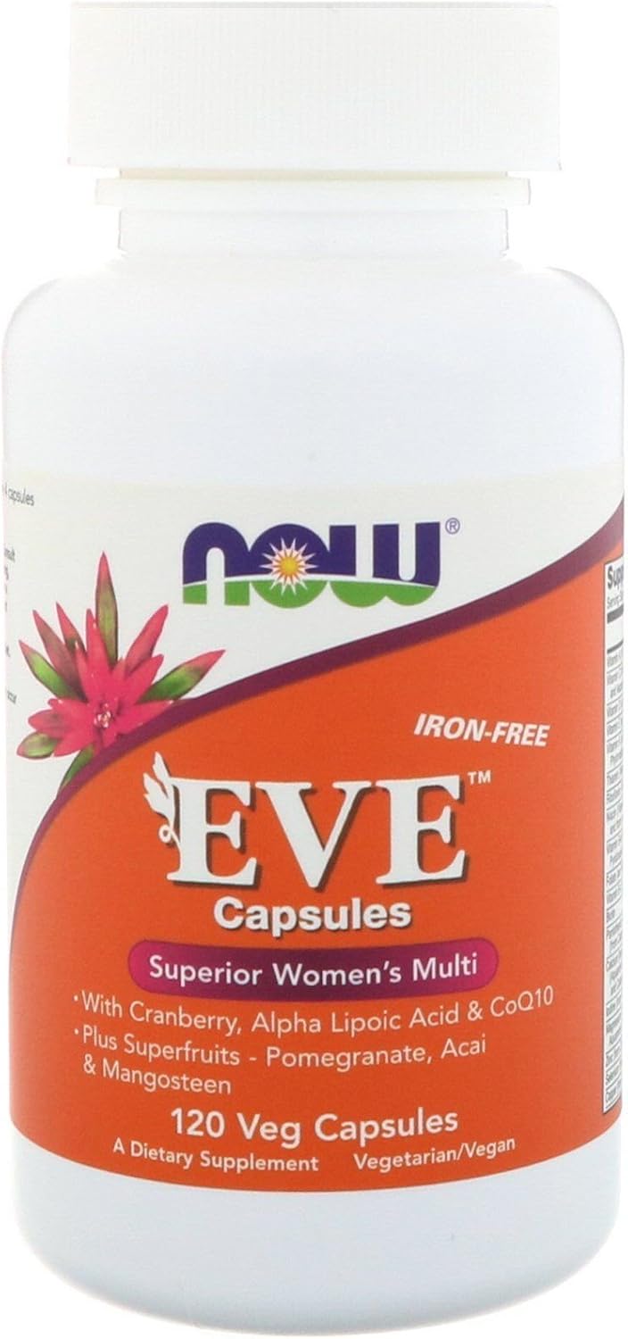 NOW Foods Eve Superior Women's Multi With Cranberry Alpha Lipoic Acid CoQ10 120 Veg Caps