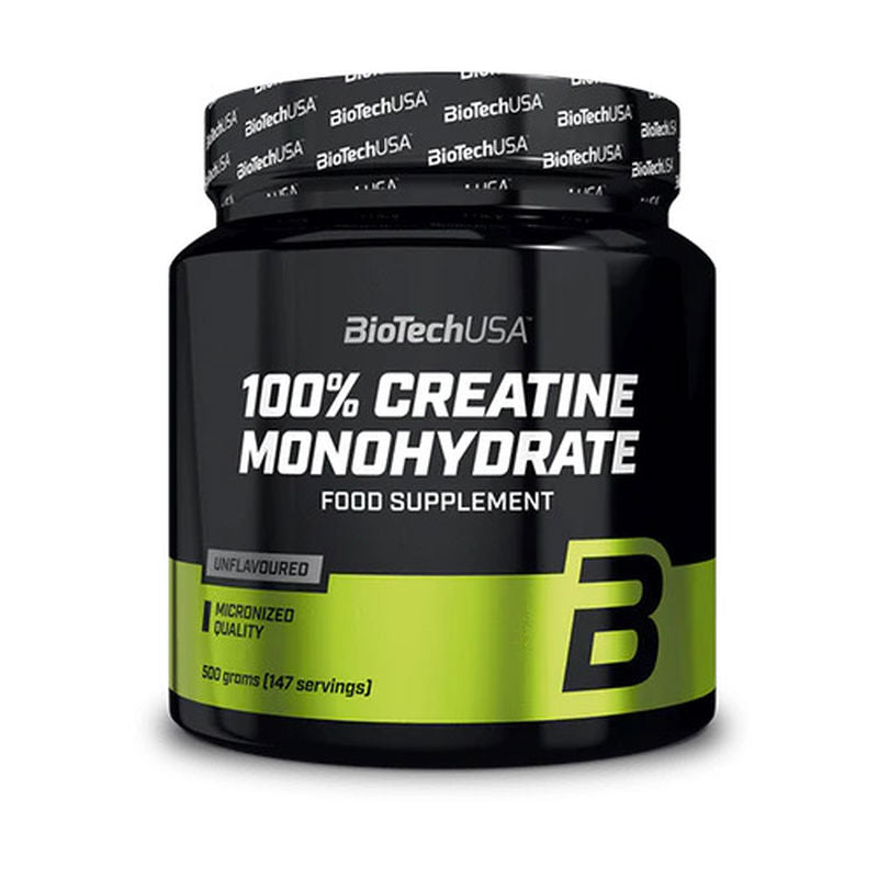 BIOTECH USA 100% Creatine(Kreatin) Monohydrate 500 gram - 147 SERVİS (Amerikan versiyon)