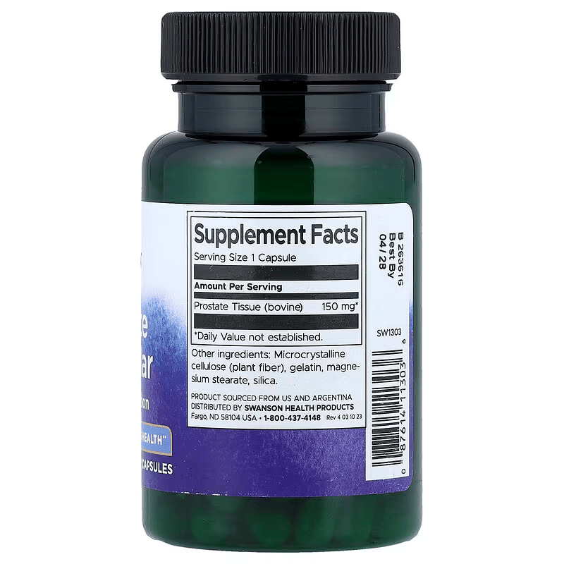Swanson Prostate Glandular Men's Health 150 mg 60 Capsules - Galeri
