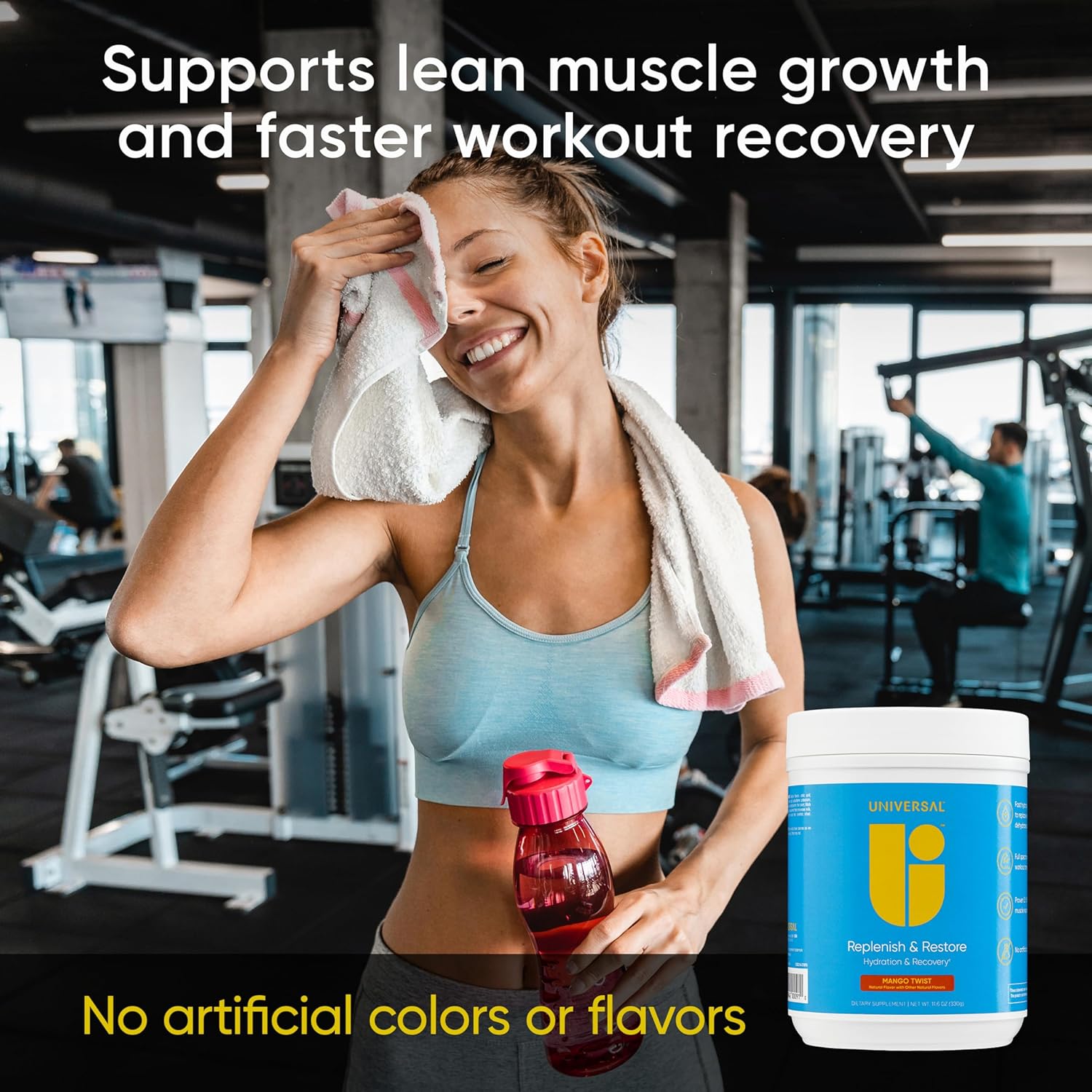 Universal Replenish & Restore Amino Electrolytes & Hydration Lysine, Glutamine, Tryptophan 330 g - Galeri
