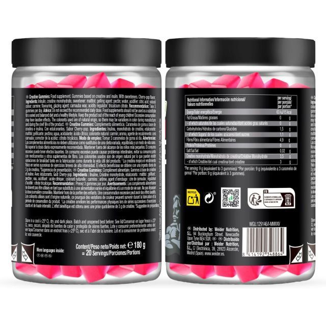 Weider %100 Creapure Creatine  60 Gummies - Galeri
