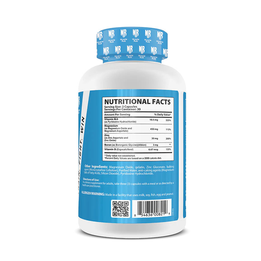 Muscle Rulz ZMA B6 + Boron + Magnesium + Zinc  90 Caps - Galeri