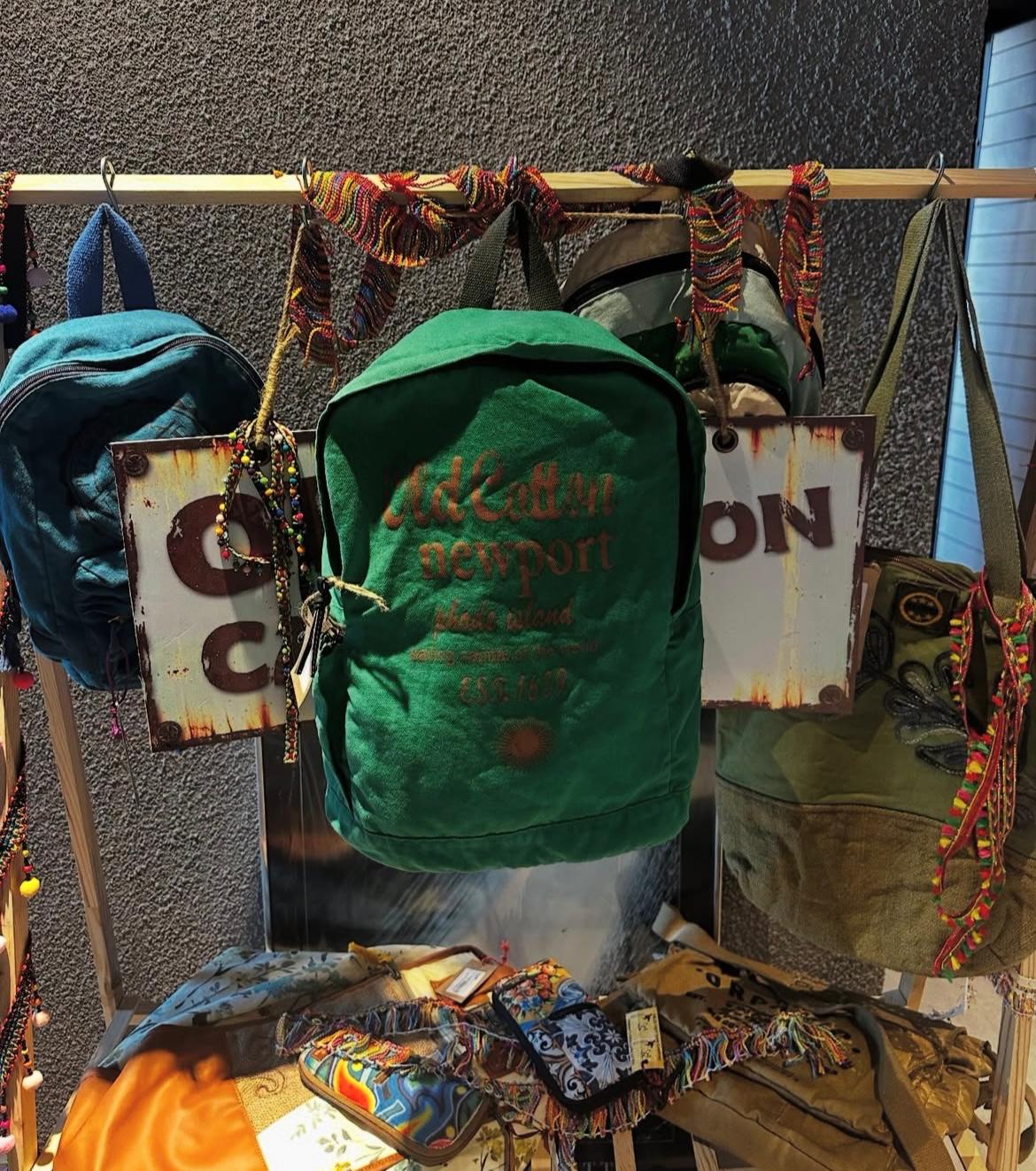 Yesil Renk Old Cotton Sirt Cantasi