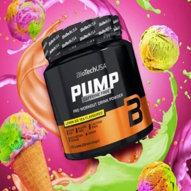 BIOTECH USA Pump Preworkout Caffeine Stim Free 330 g - Galeri