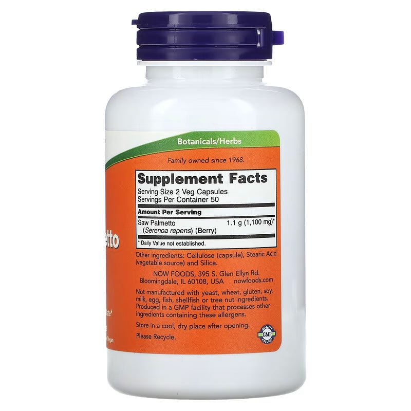 Now Saw Palmetto Prostate 550mg 100 Vcaps - Galeri