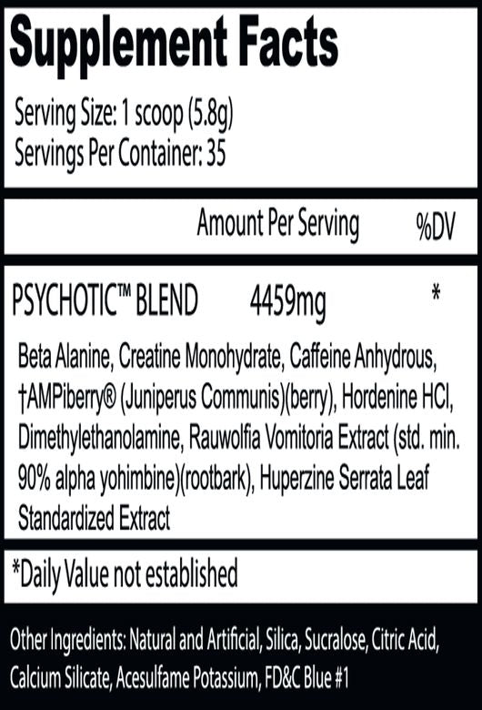 Insane Labz Psychotic PreWorkout 35 SERVİS - Galeri