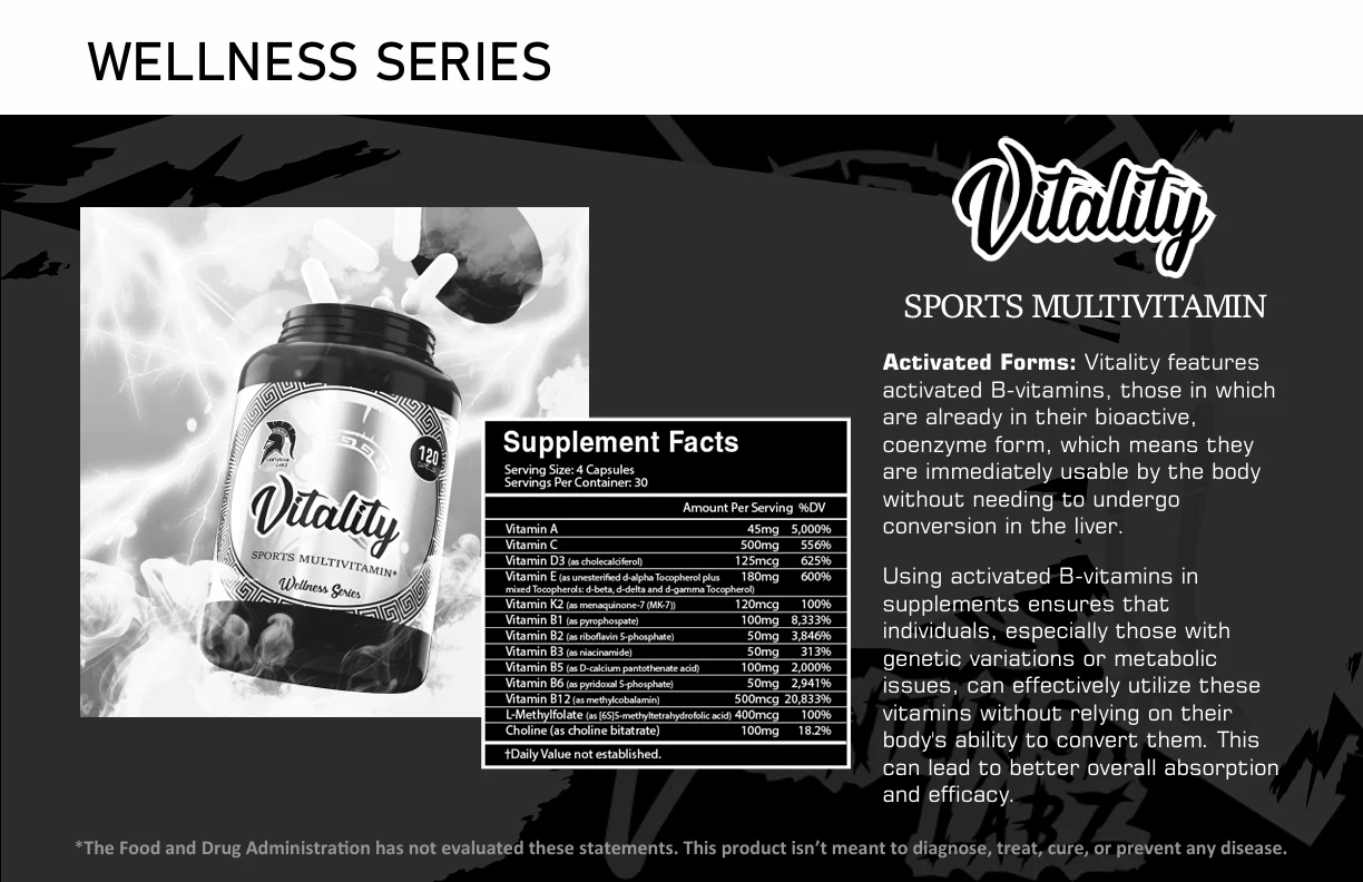 Centurion Labz Vitality Vitamin Complex 120 Vegan Kapsül - Galeri