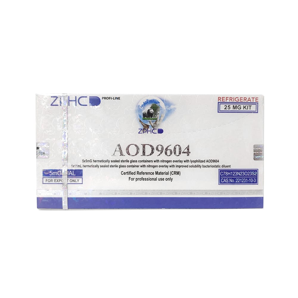Zphc AOD 9604 25 mg 1 vials × 5 mg - KUTU DEĞİLDİR / TEK ADETTİR