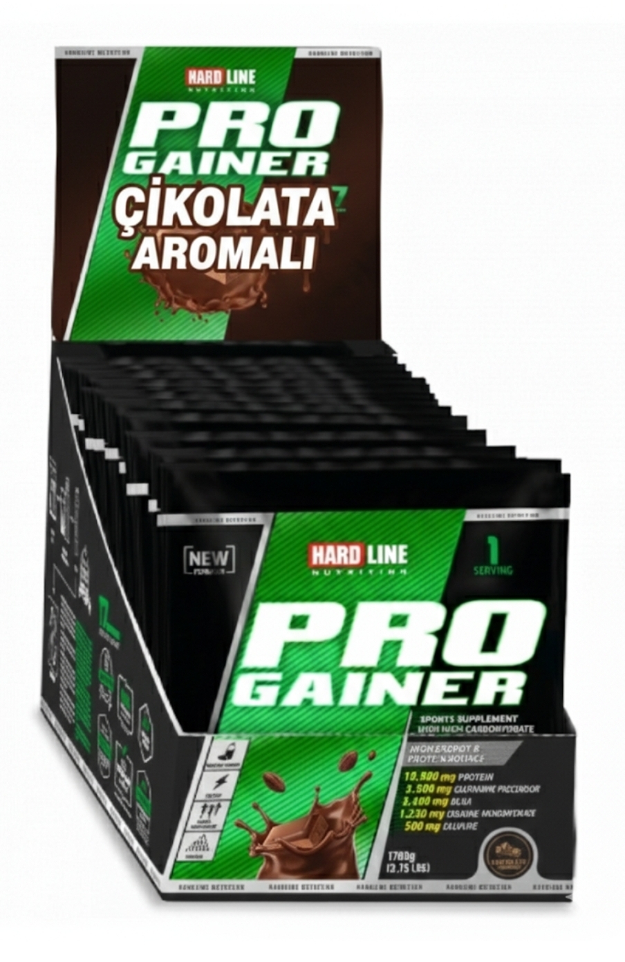 Hardline Progainer 100 Gram 17 Adet Cikolata Aroma