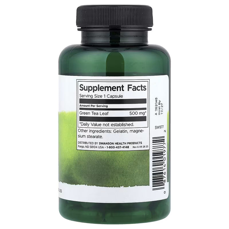 Swanson Green Tea Antioxidant Support 500 mg 100 Caps - Galeri
