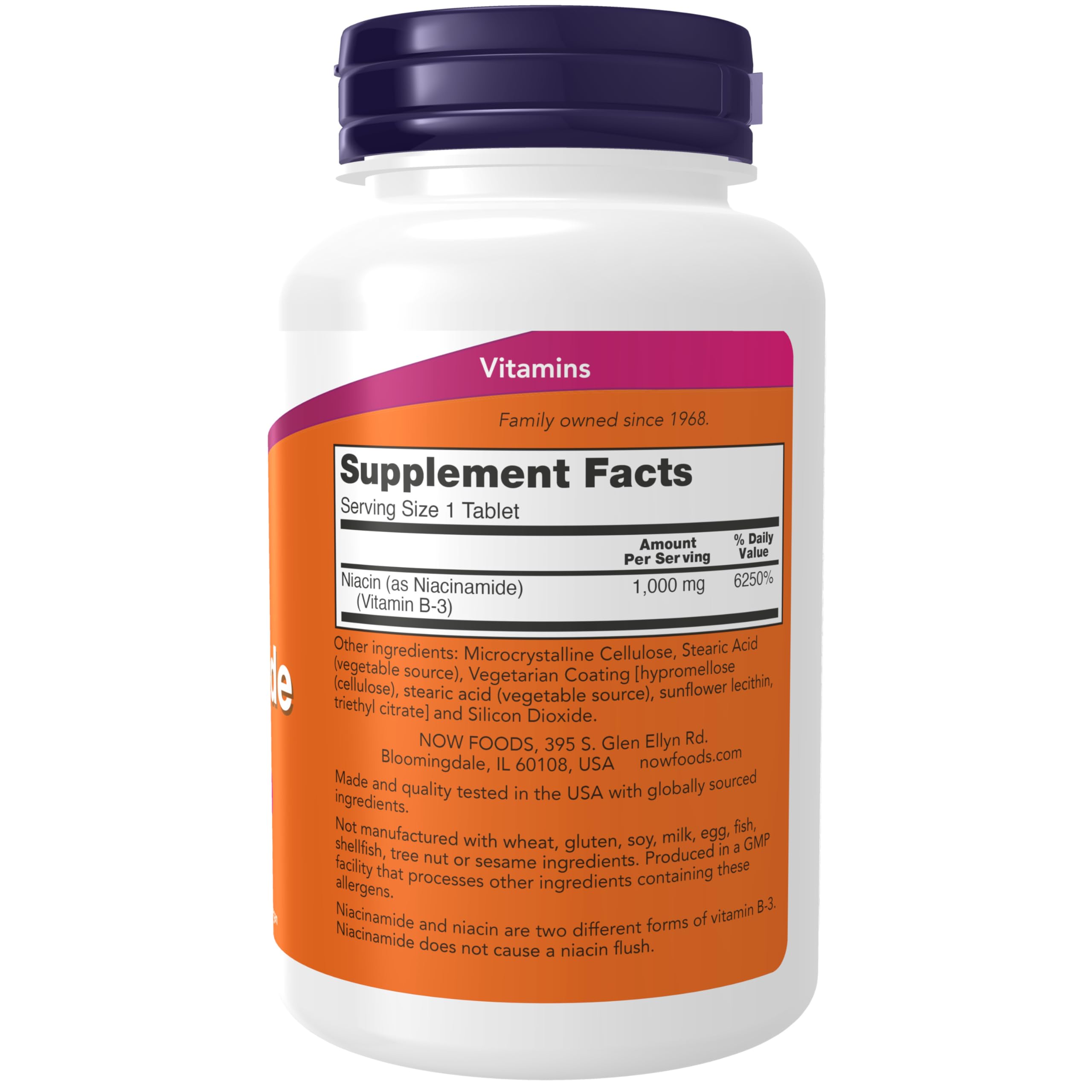 Now Foods Niacinamide Vitamin B-3 1000 mg Energy Production 90 tablet SİVİLCE CİLT TEMİZLEME - Galeri