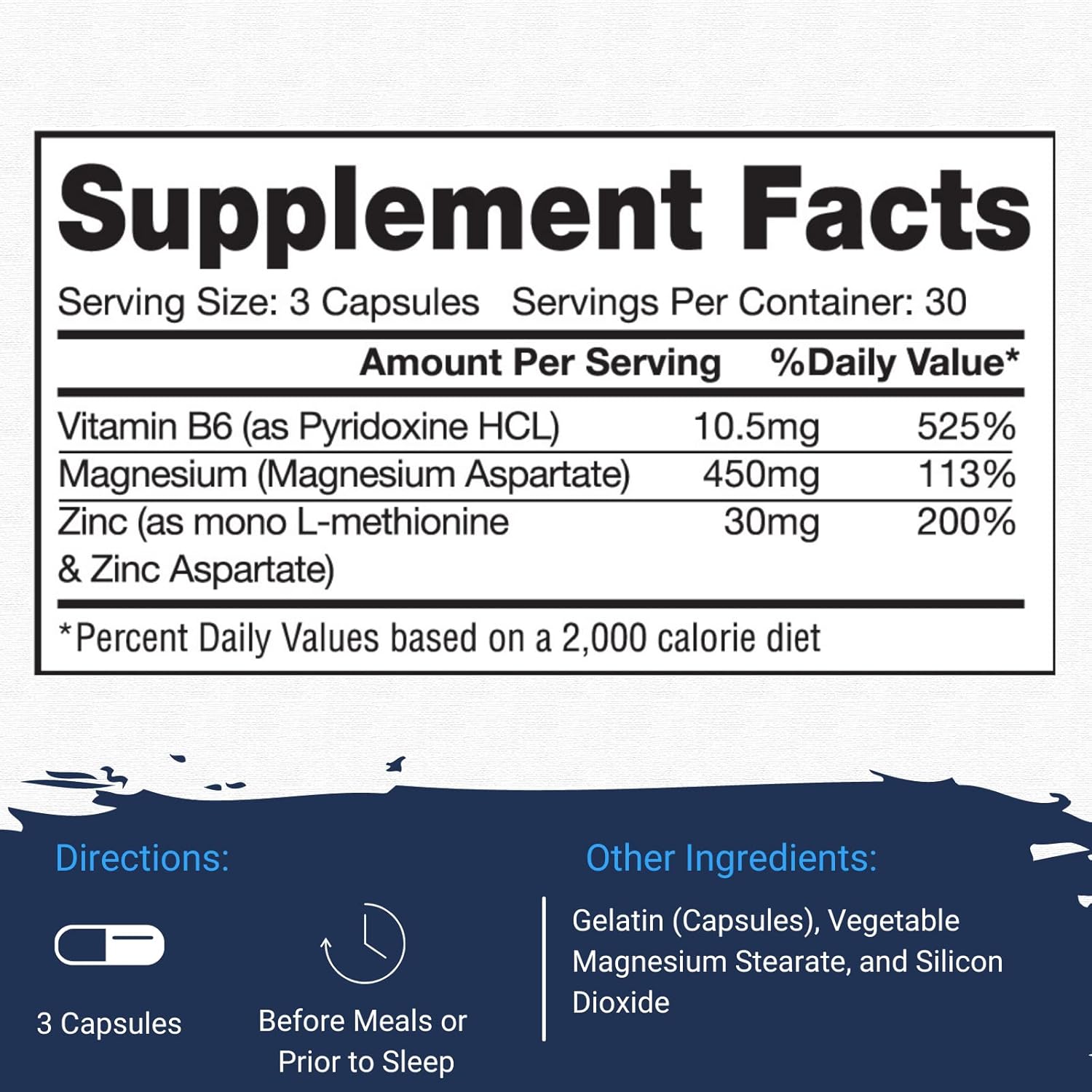 Gaspari Nutrition ZMA-Complex: Nighttime Muscle Recovery and Healthy Sleep Support for Men and Women - Zinc Magnesium Vitamin B-6 90 Caps - Galeri