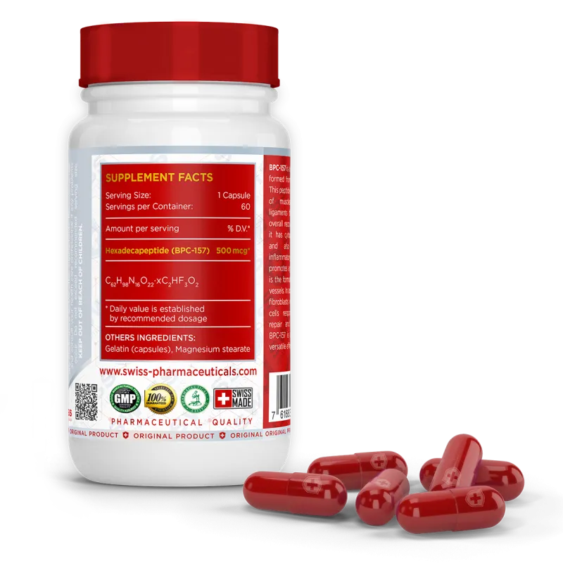 Swiss Pharmaceuticals BPC-157 500 Mcg 60 caps - Galeri