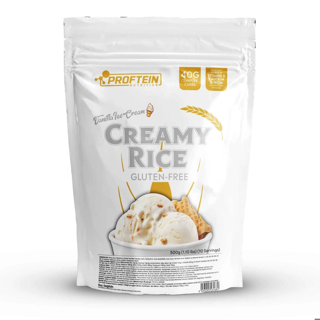 Proftein Cream of Rice Cream Aromalı Pirinç unu Yüksek PROTEİN + KARBONHİDRAT 500 gram - Galeri