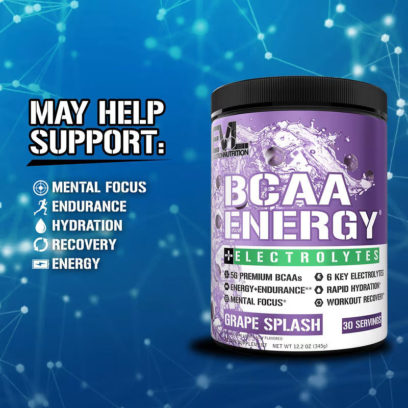 EVLution Nutrition, BCAA Energy Plus Electrolytes (Beta Alanine+Taurine) - Galeri