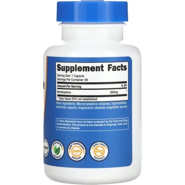 Nutricost Benfotiamine 300 mg 90 Capsules - Galeri
