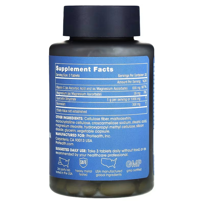 ProHealth Longevity Quercetin Bromelain Complex Digestive Enzymes 100 Tablet - Galeri