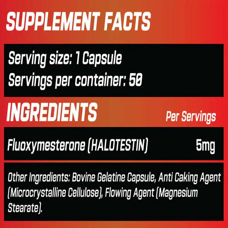Grimlabs Halorage Halotestin 5 mg 50 Servings - Galeri