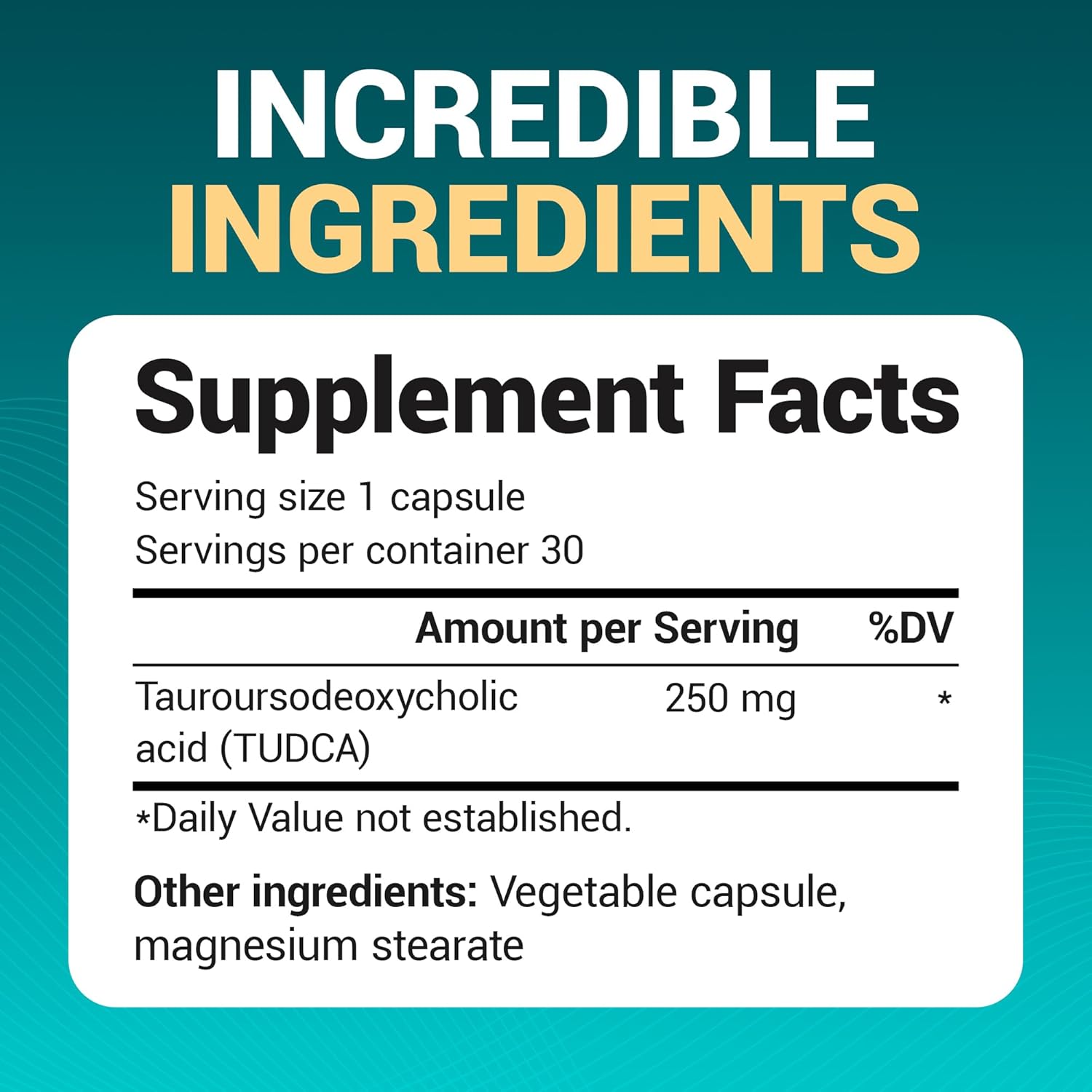 Dr. Berg TUDCA Tauroursodeoxycholic Acid Liver Health Bile Flow Gallbladder Digestive Health 30 Caps - Galeri