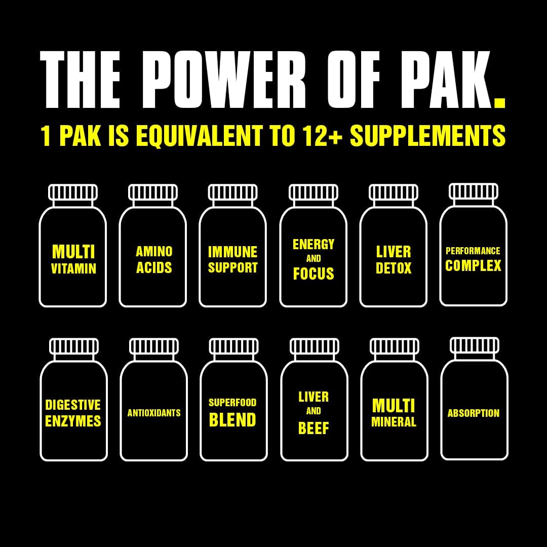 Universal Animal Pak - Convenient Multivitamin for Men & Women Daily All-in-One Vitamin & Supplement Pack - Galeri