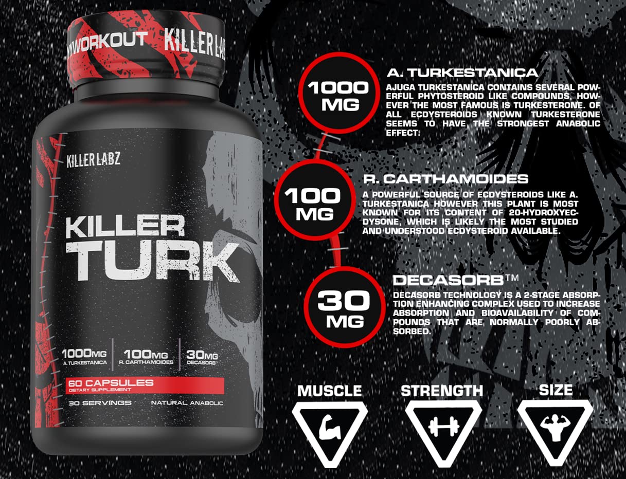 Killer Labz TURKESTERONE 1100 MG 60 Caps - Galeri