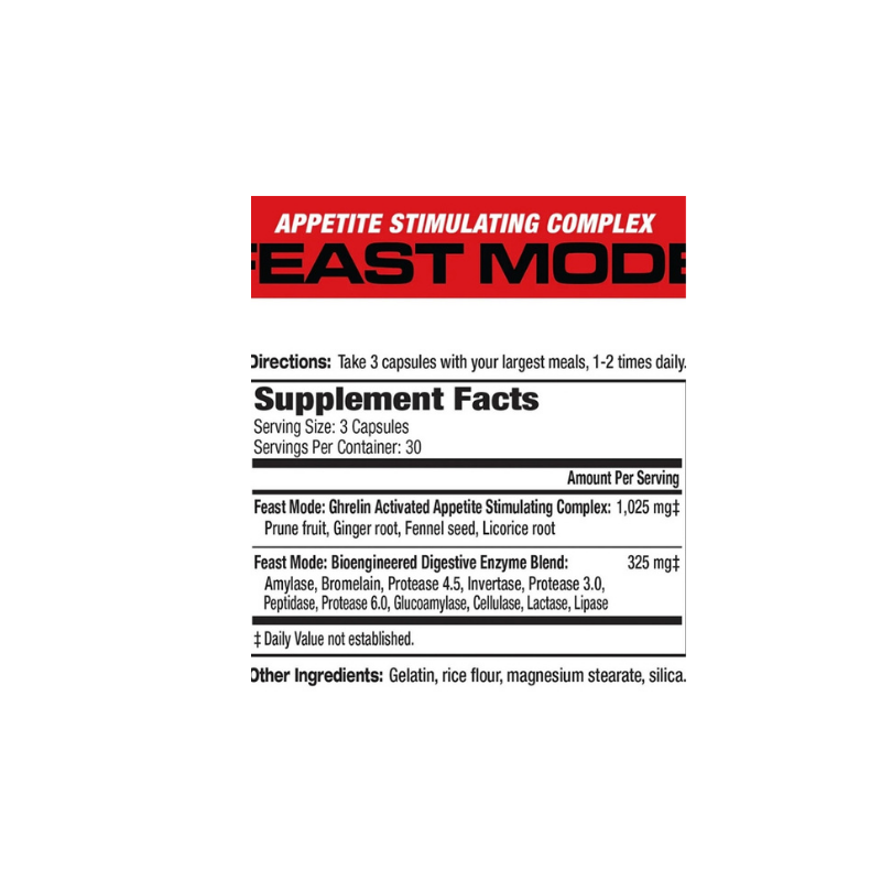 Musclemeds Feast Mode Weight Gain Boost 90 Kapsül - Galeri