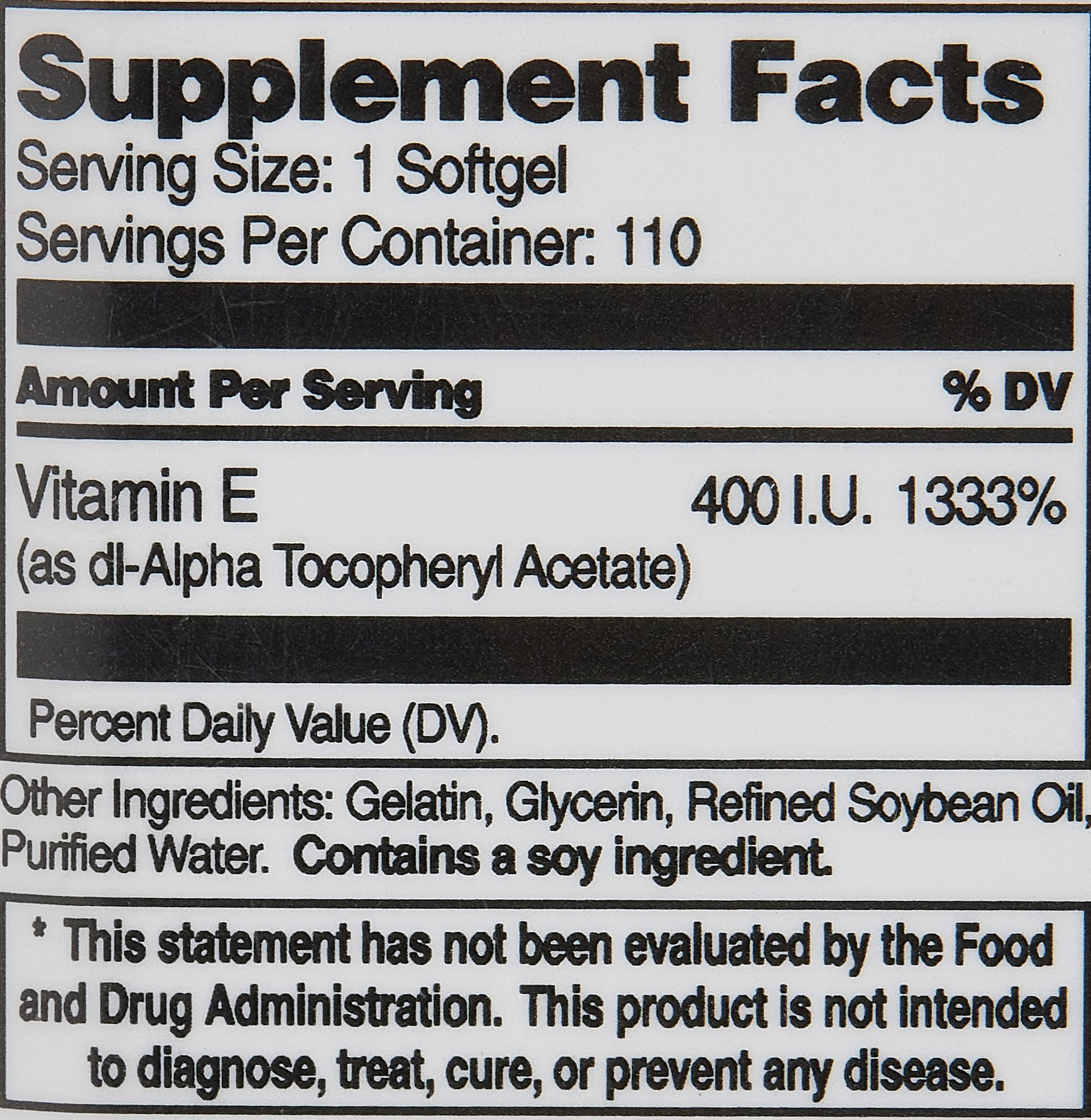 21st Century Vitamin E (antioksidan) 180 mg (400 IU) 110 Softgels - Galeri