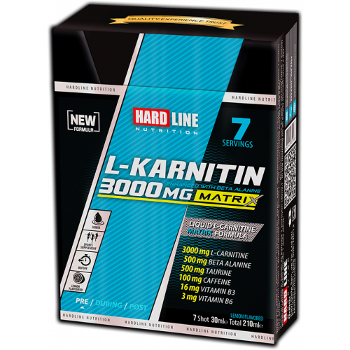 Hardline L Karnitin Matrix 3000 Mg 7 Adet 30 Ml Limon