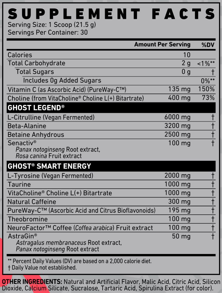 GHOST LEGEND PREWORKOUT V4 - Galeri