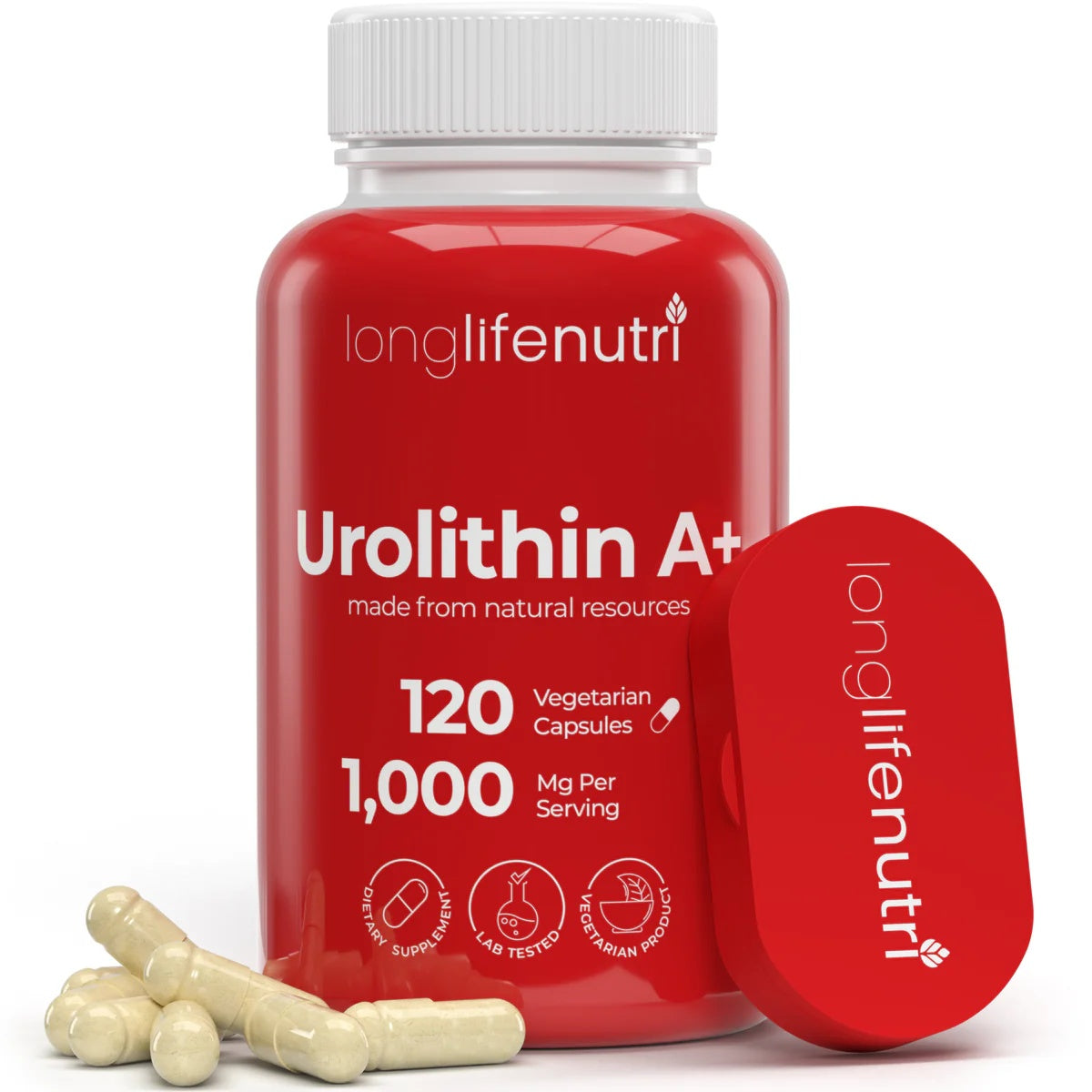 LongLifeNutri Urolithin A+ Pomegranate 1000mg 120 Caps