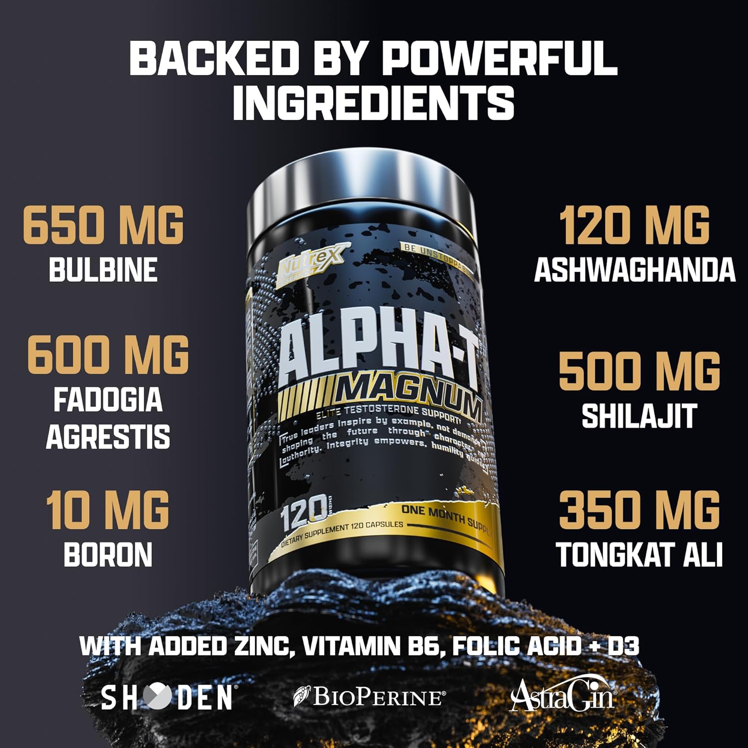 Nutrex Research Alpha-T Magnum Testosterone Support for Men - Galeri