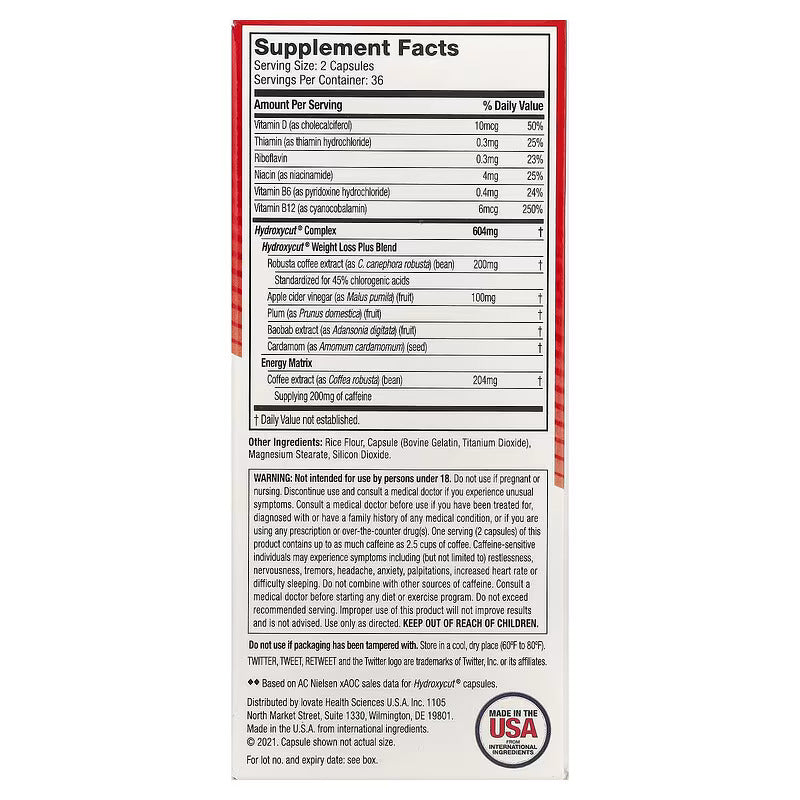 Muscletech Hydroxycut Original Burner Pro Clinical Weight Loss with Apple Cider Vinegar - 72 Tablet - Galeri