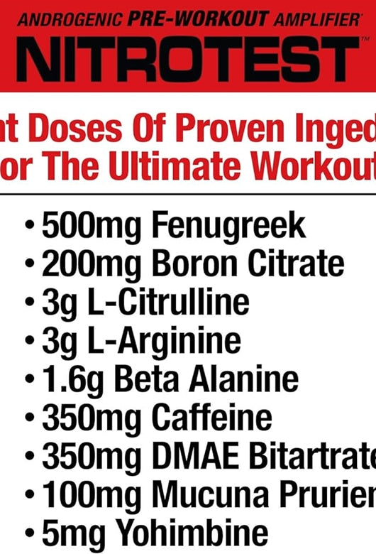 MuscleMeds Nitrotest Androgenic PreWorkout - Galeri