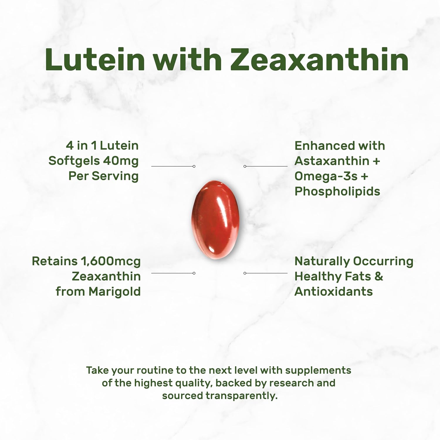 Deal Supplement Lutein and Zeaxanthin 40mg 300 Softgels - Galeri