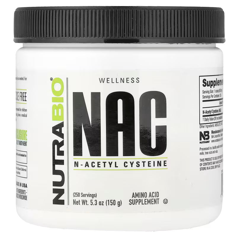 NutraBio NAC  N-Asetil Sistein 150 g