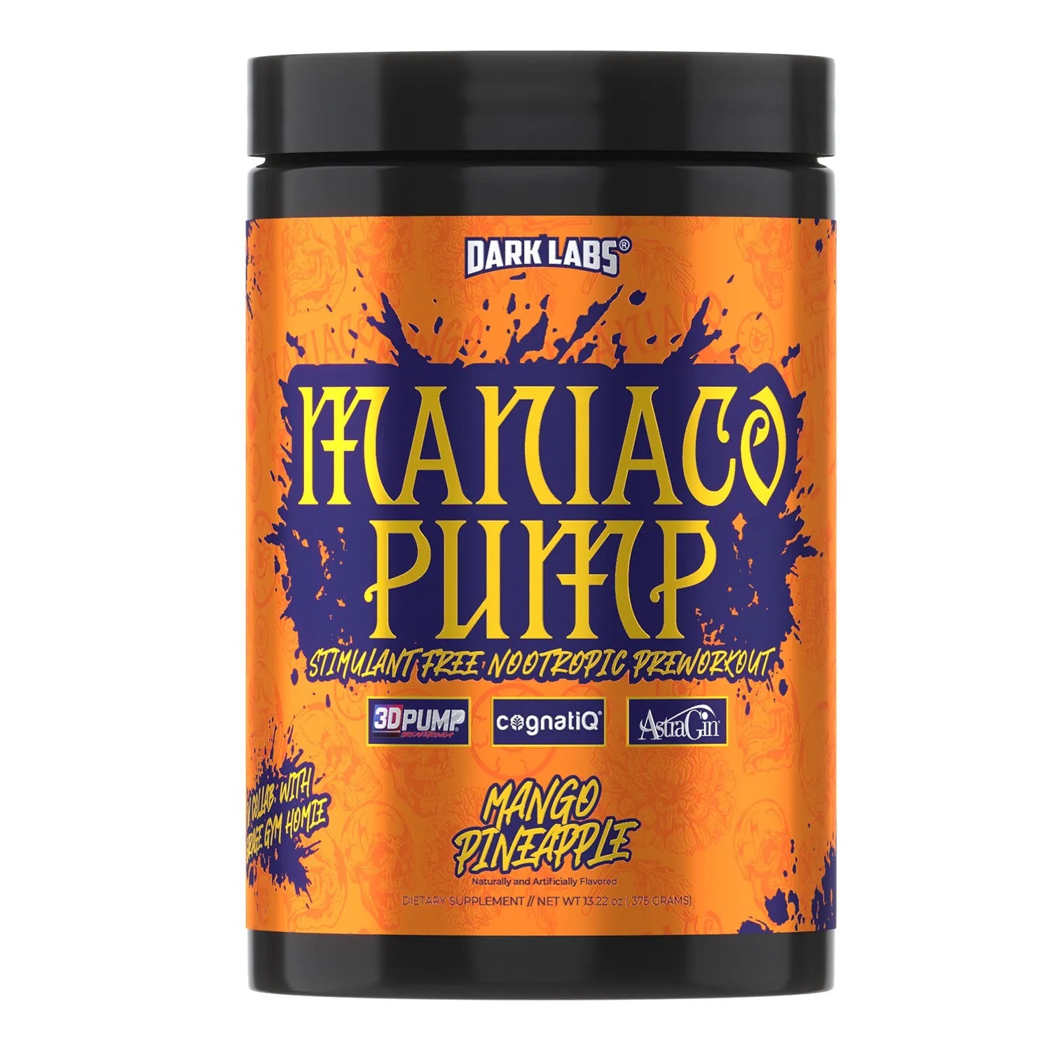 DARK LABS Maniaco PUMP PREWORKOUT– 375g - Galeri