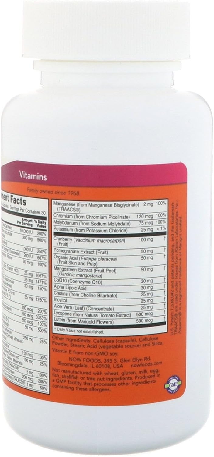 NOW Foods Eve Superior Women's Multi With Cranberry Alpha Lipoic Acid CoQ10 120 Veg Caps - Galeri