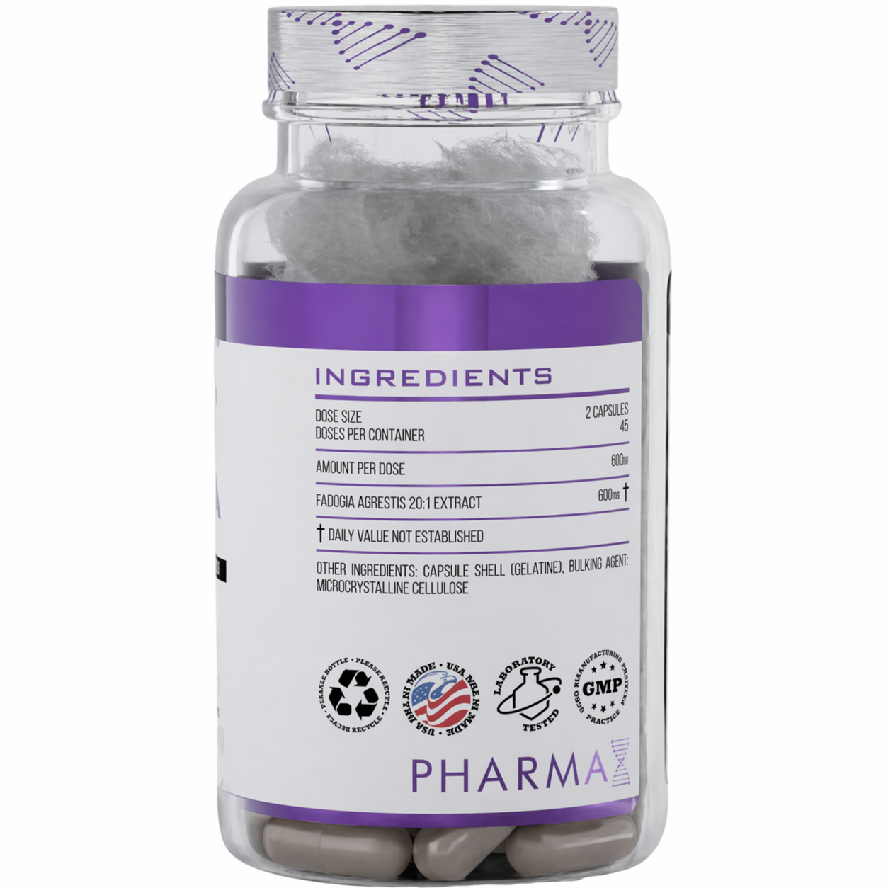 Pharma X Fadogia Agrestis 20:1 600 mg 90 caps - USA MENŞEI - Galeri