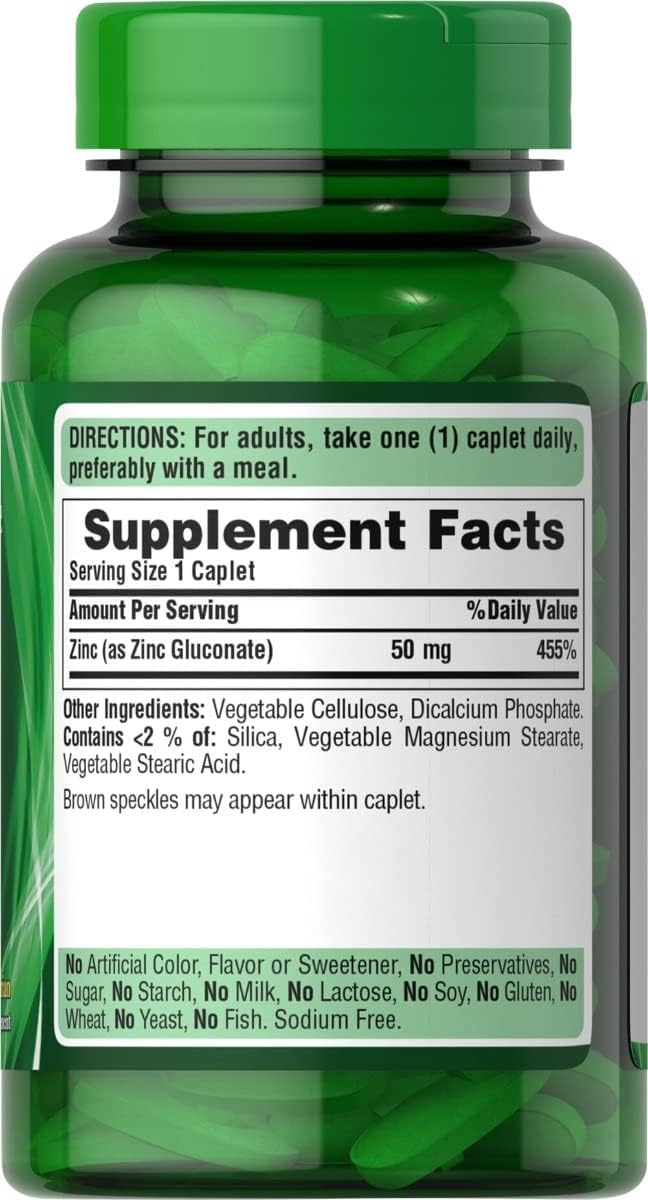 Puritans Pride Zinc Gluconate Çinko 50 Mg 250 Tablet - Galeri