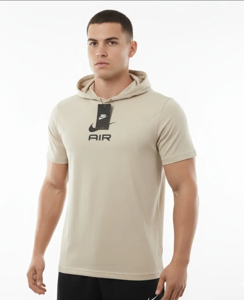 NIKE Air Baskılı Kapişonlu Beyaz Tişört